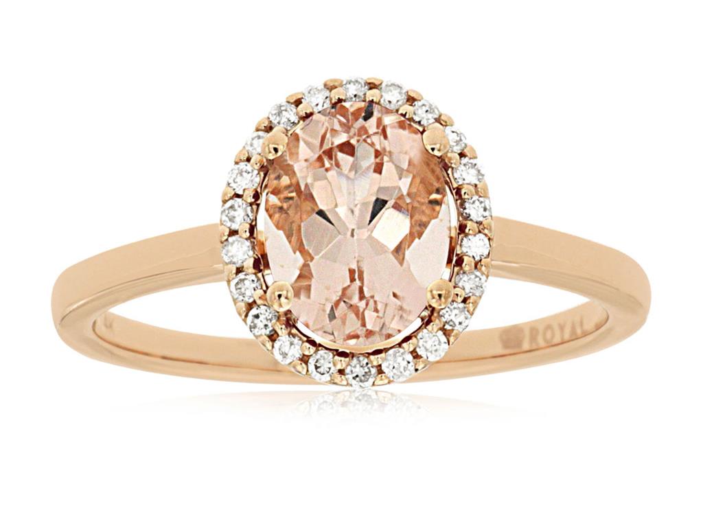 Morganite & Diamond Ring