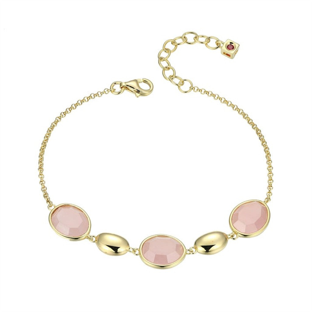 Elle Riviere Rose Quartz Bracelet