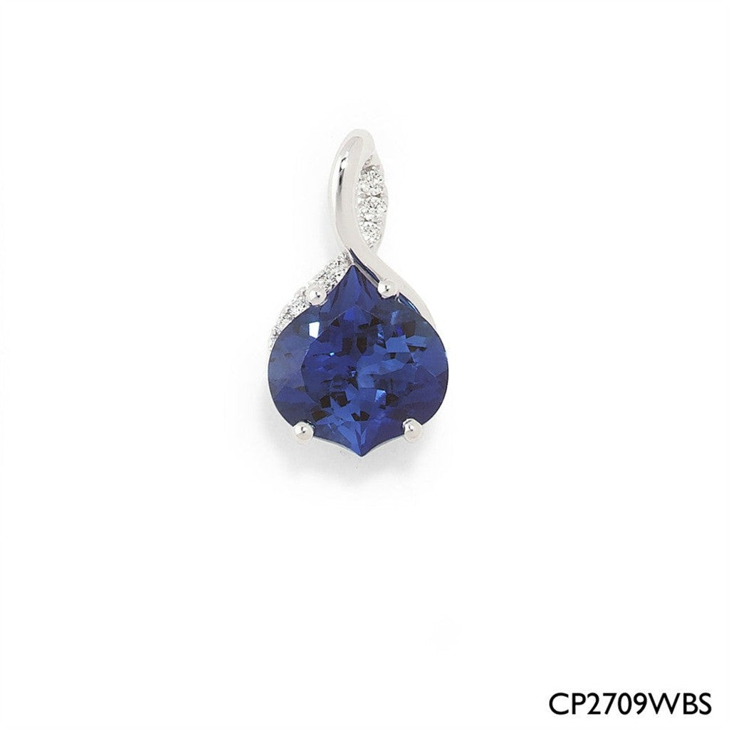 Chatham Blue Sapphire Pendant