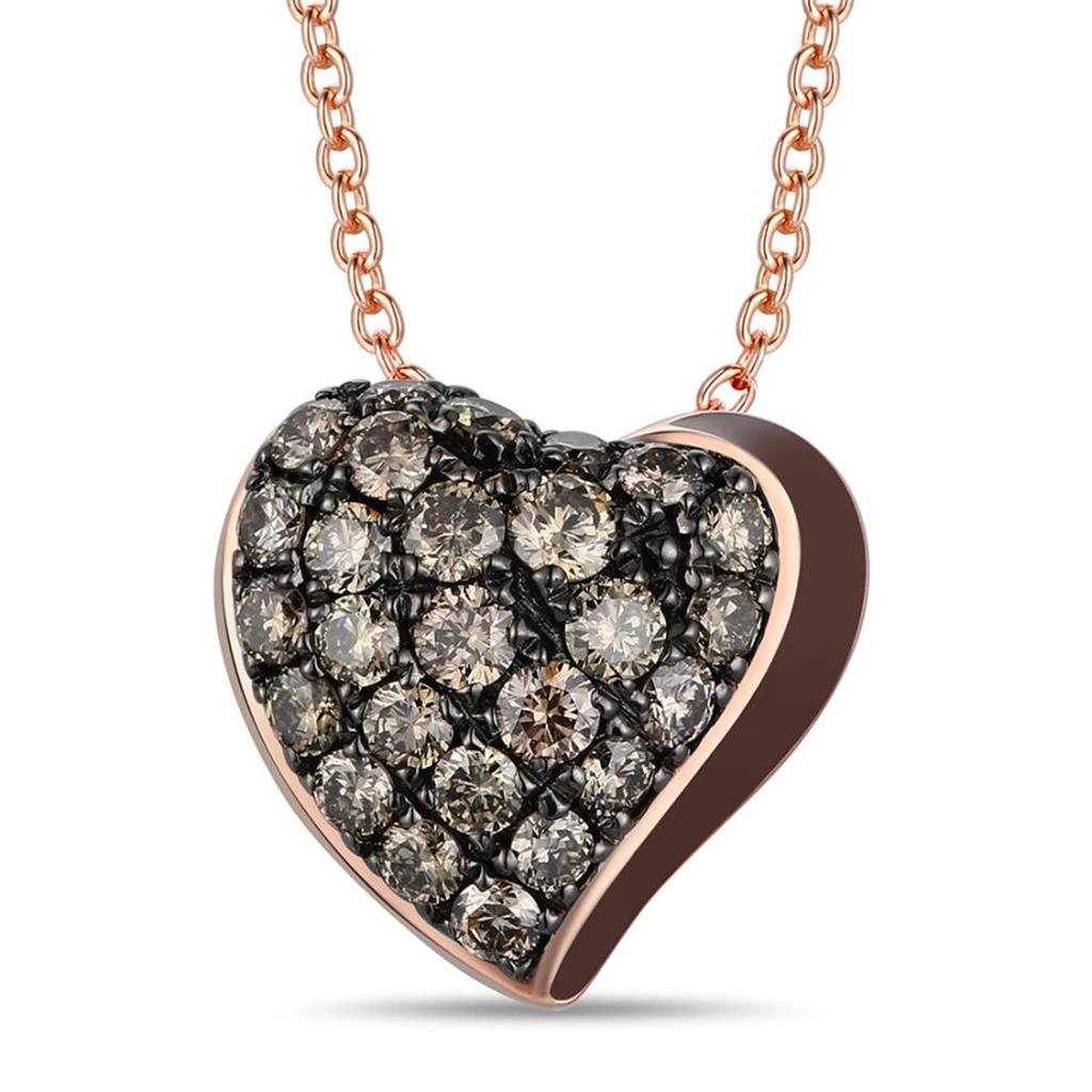 LeVian Chocolate Diamond Heart Pendant