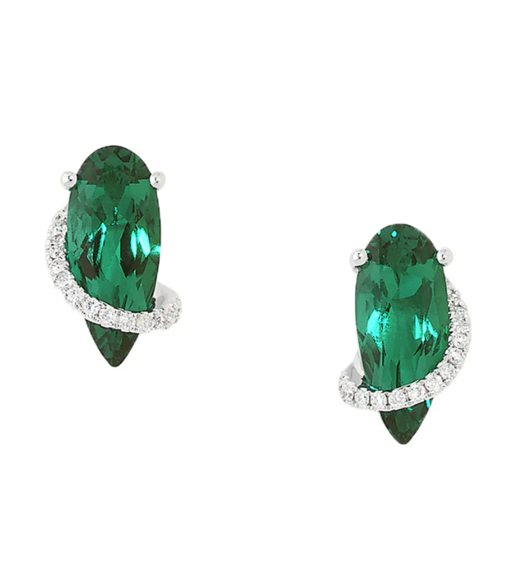 Chatham Emerald Earrings