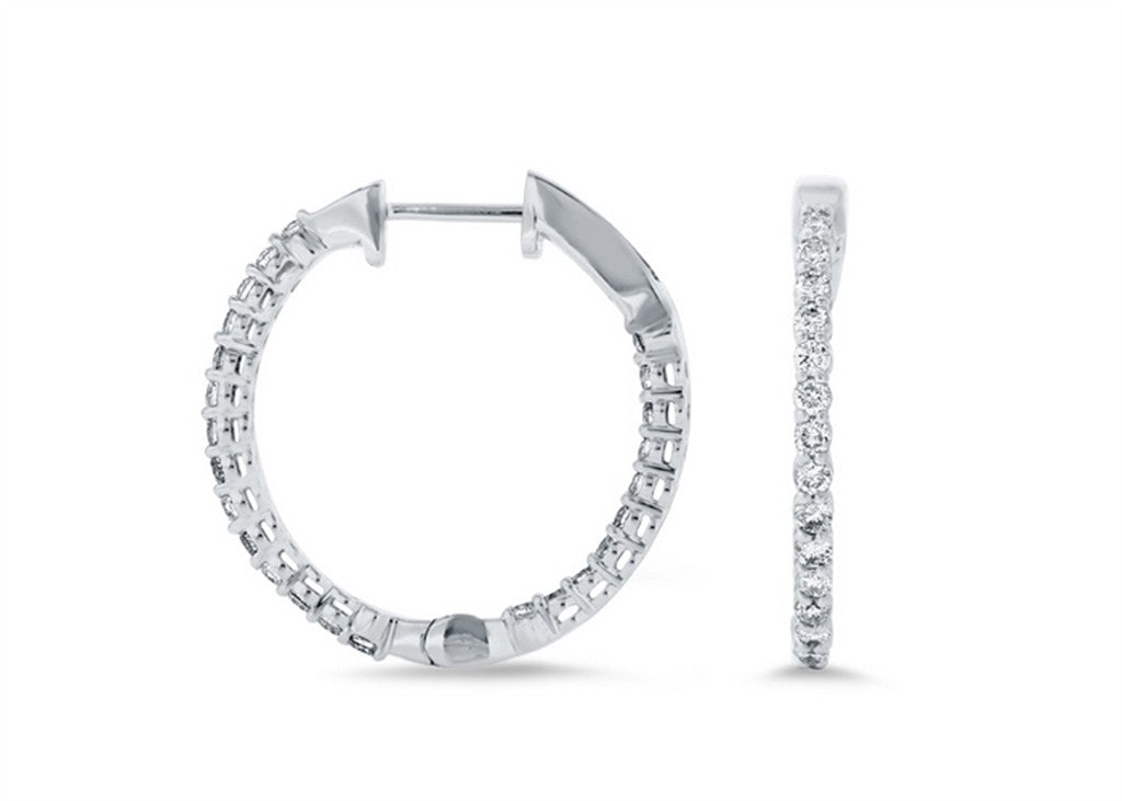 Diamond Hoop Earrings