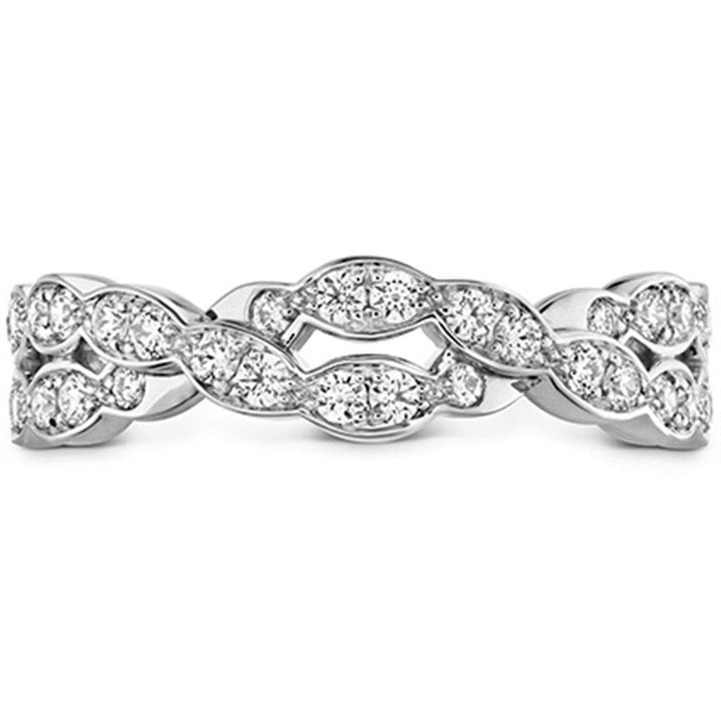 Hearts on Fire Lorelei Floral Diamond Double Twist Band