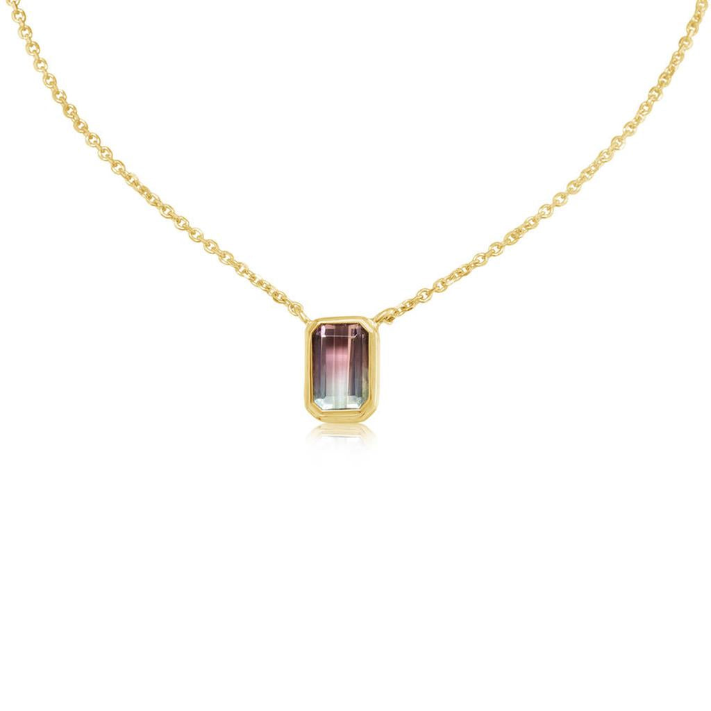 Bi-Color Tourmaline Necklace