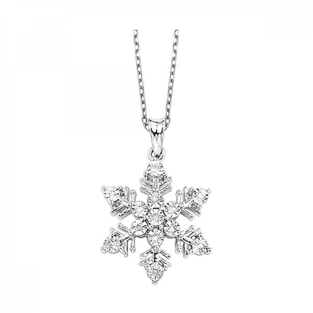 Sterling Silver Snowflake Pendant