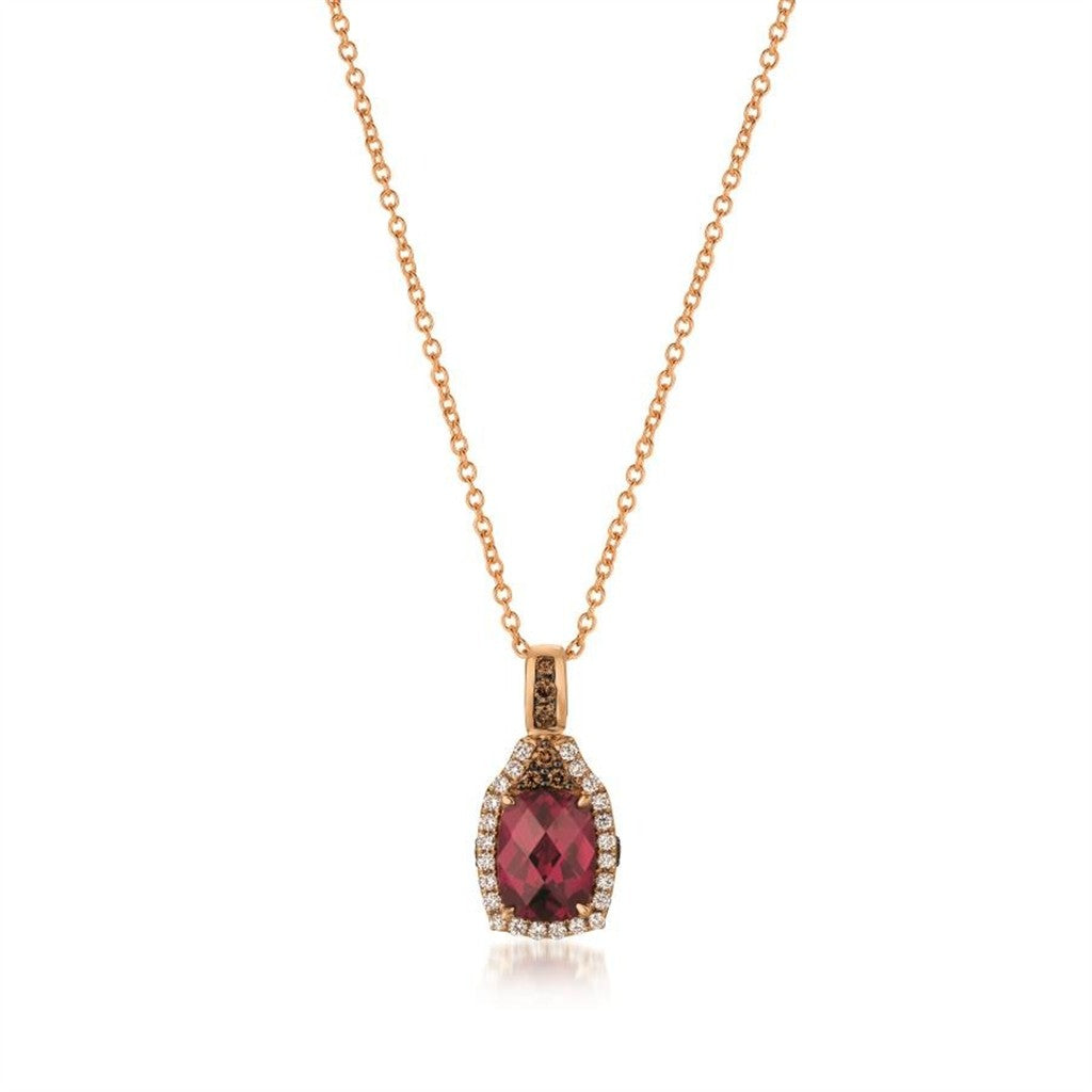 LeVian Diamond & Garnet Pendant