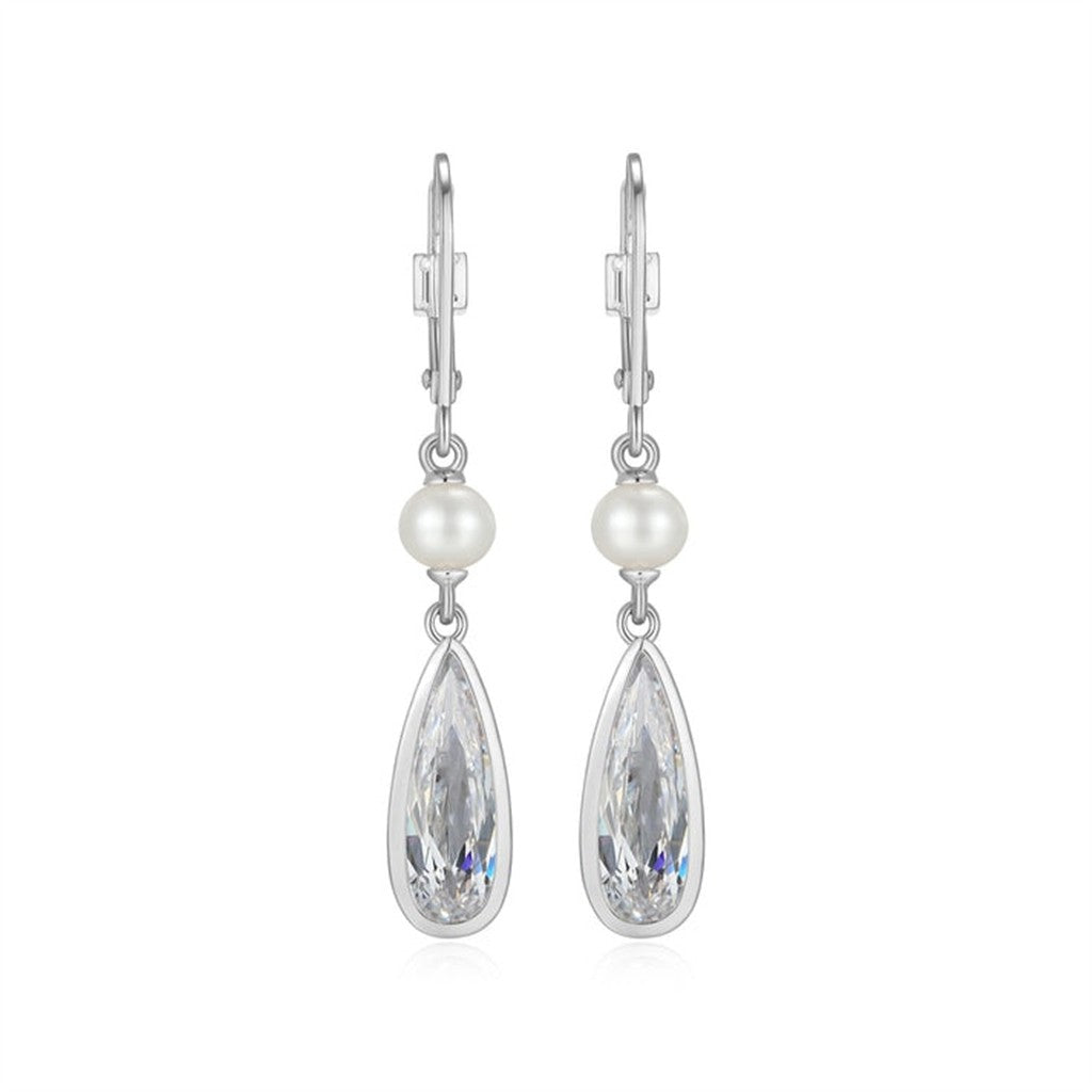 Elle Lustre Freshwater Pearl Drop Earrings