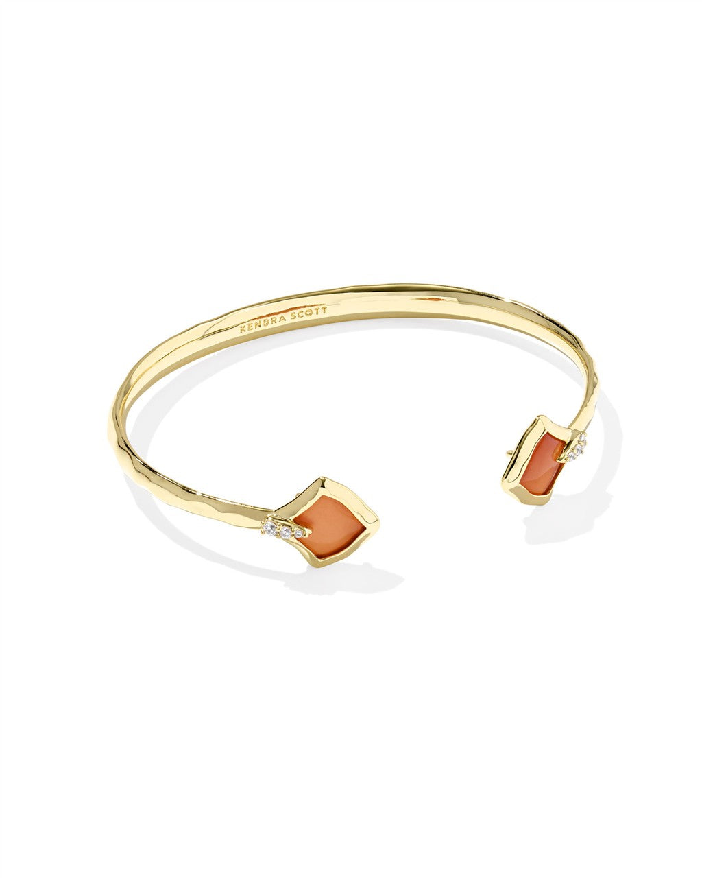 JOELLE CUFF BRACELET GOLD PAPAYA MOTHER OF PEARL S/M