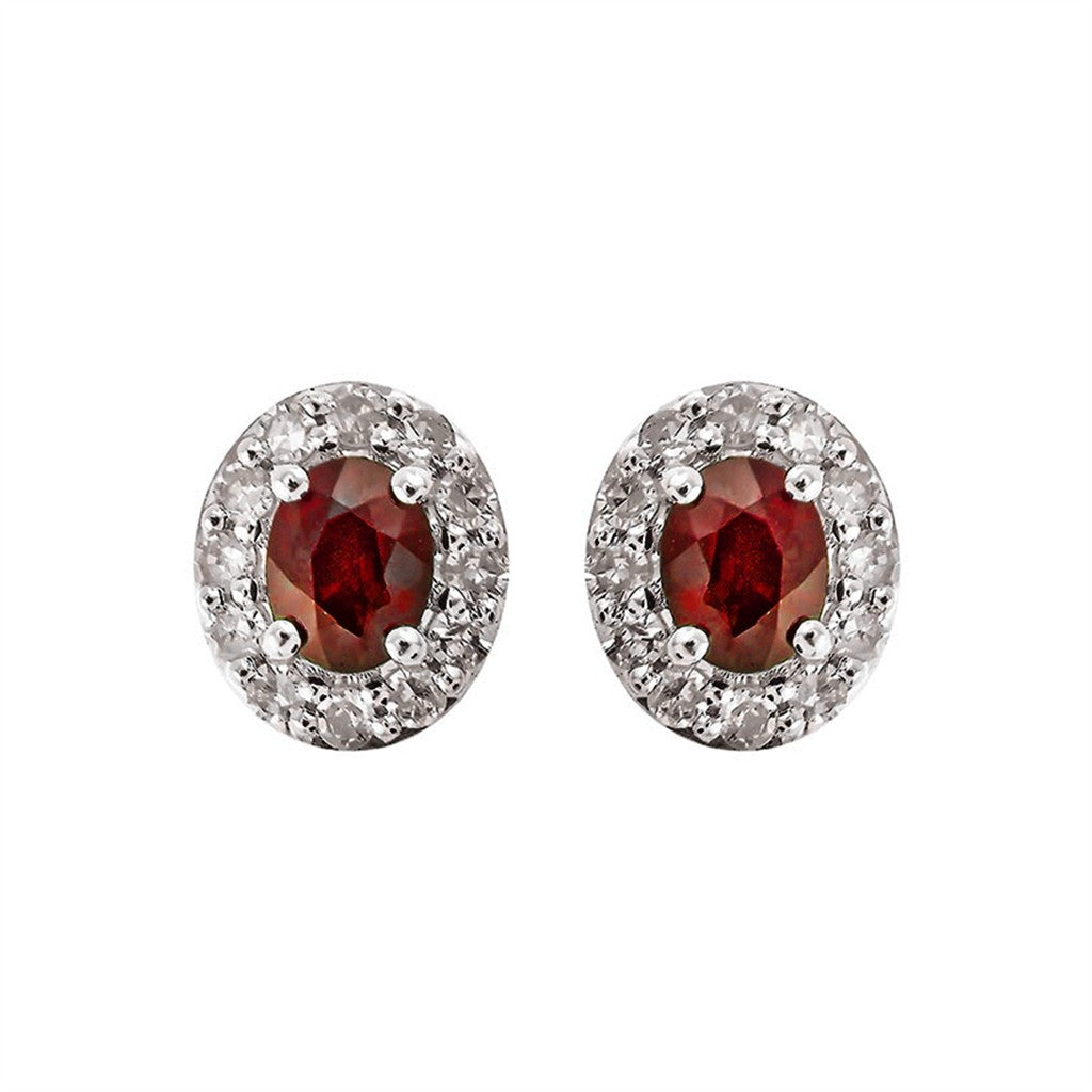 Ruby & Diamond Earrings