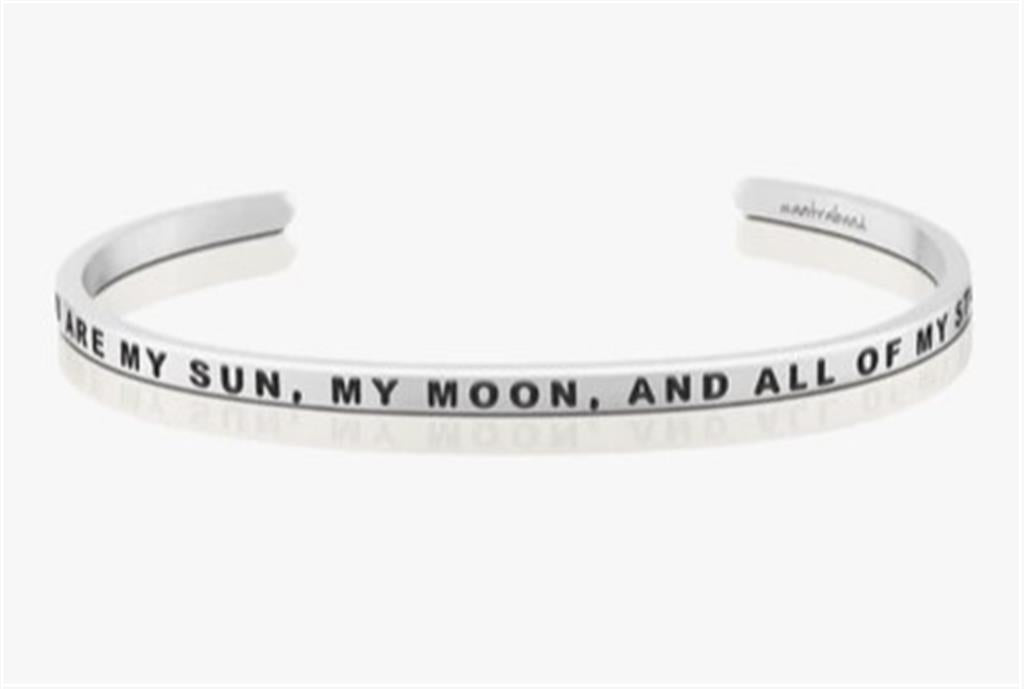 You Are My Sun, My Moon, And All Of My Stars Bangle Bracelet