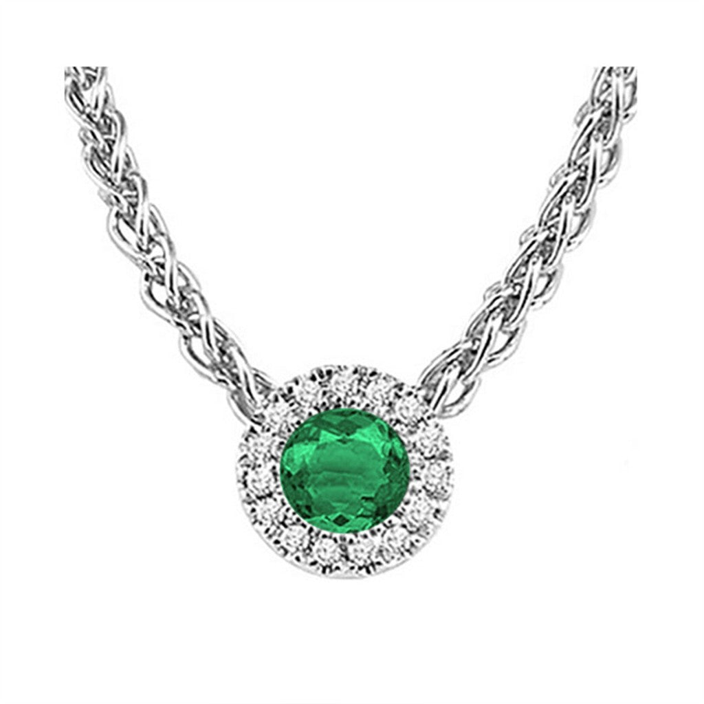 Diamond & Emerald Pendant