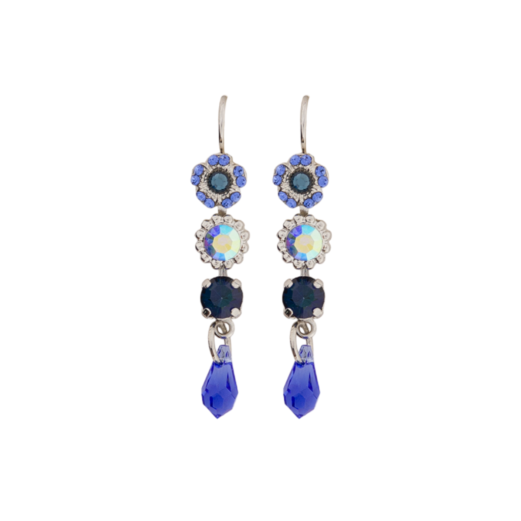 Flower and Briolette Earrings