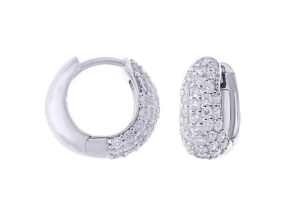 Diamond Hoop Earrings