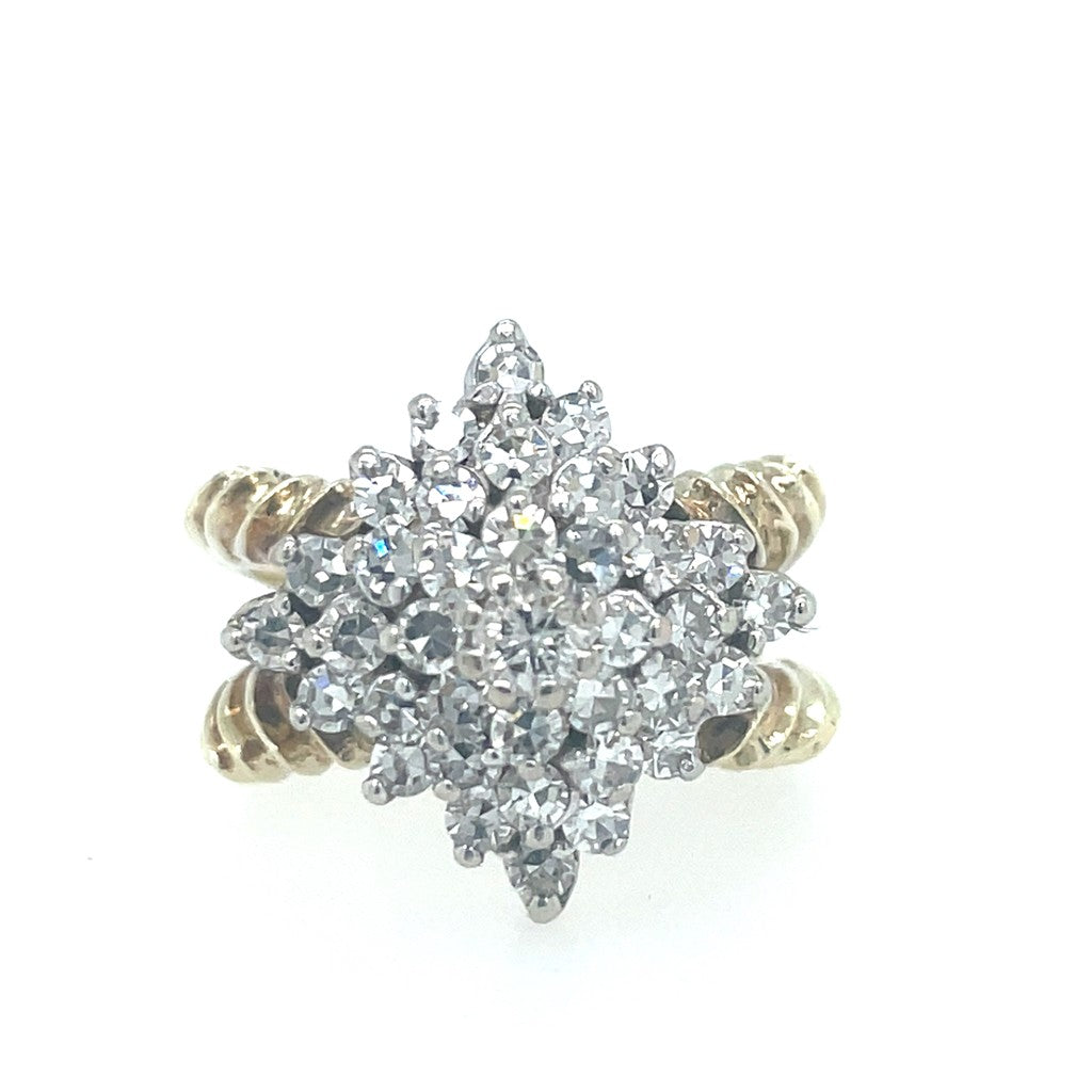 Diamond Cluster Ring