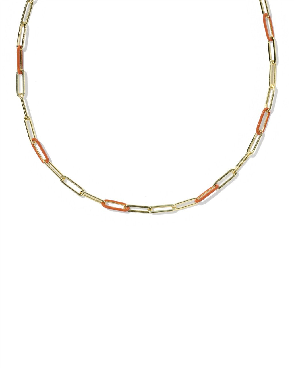 Courtney Enamel Link and Chain Necklace