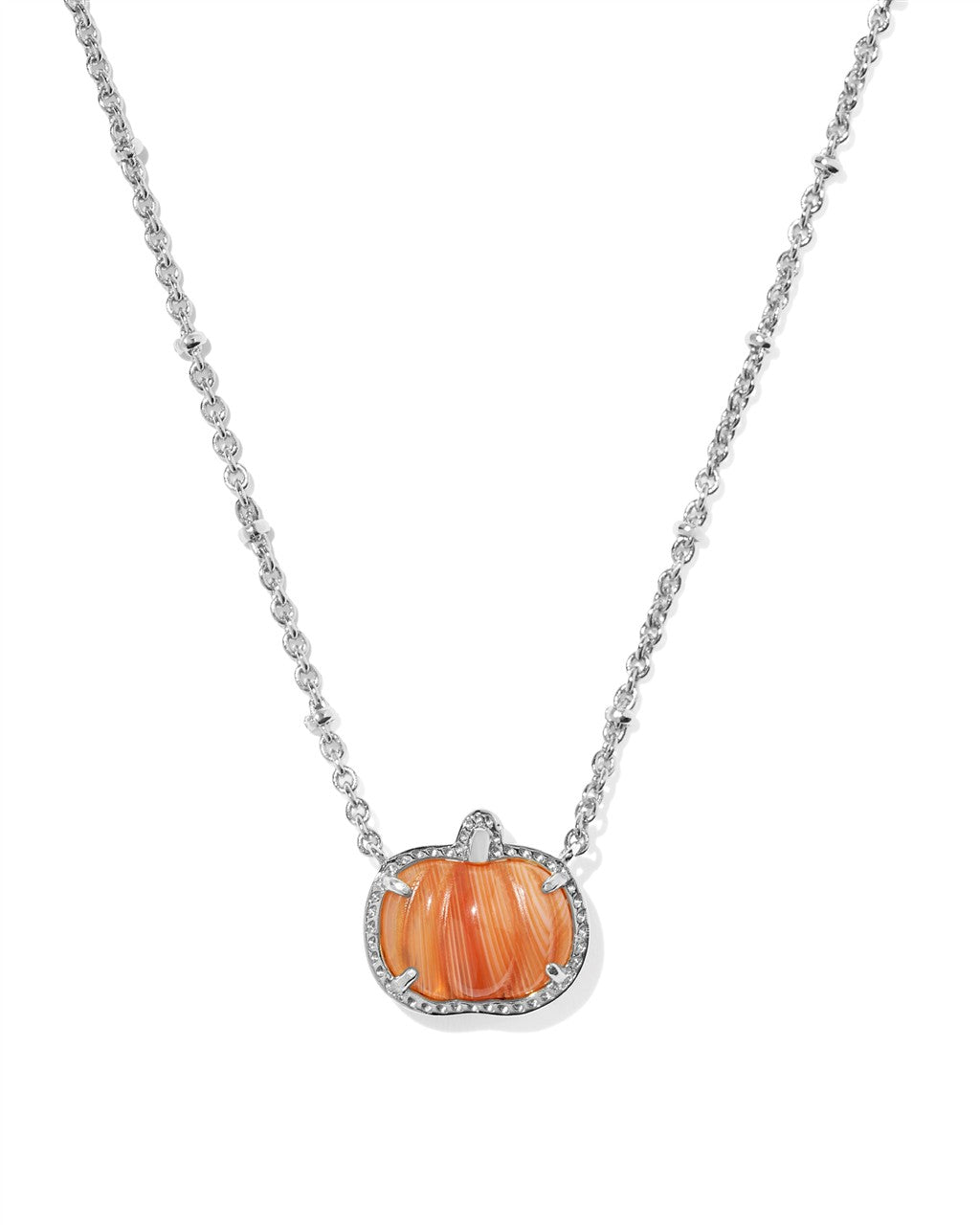Pumpkin Short Pendant Necklace