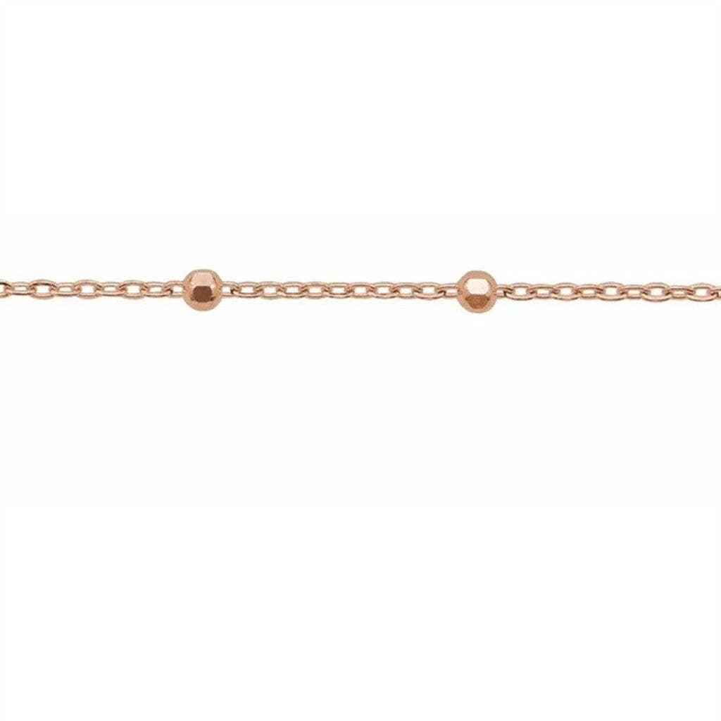 Duplicate Title: Cable Chain with Faceted Beads | 505.00 | Cable Chain with Faceted Beads