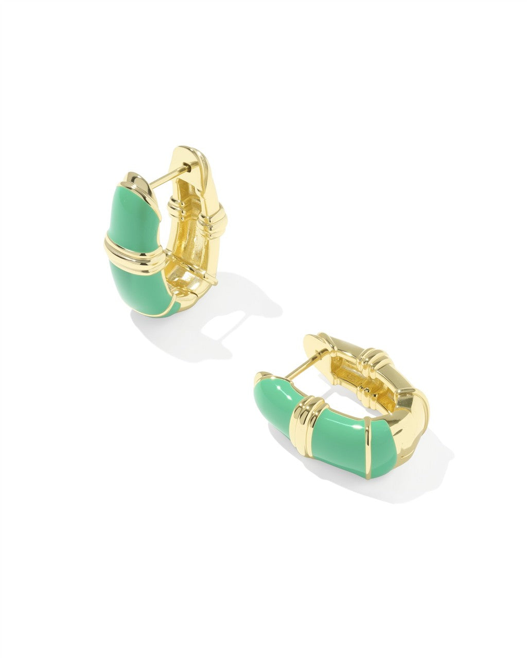Courtney Enamel Huggie Earrings