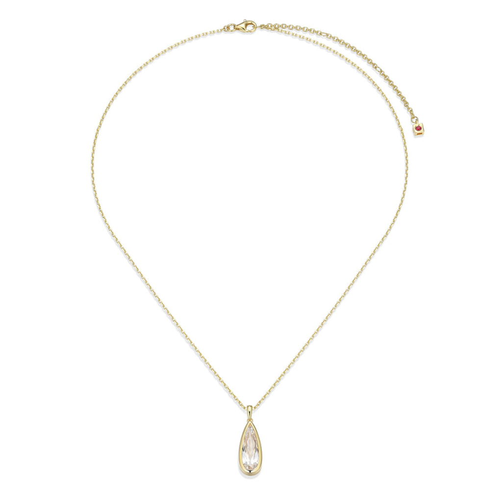 Lustre Teardrop Pendant Necklace in 14K Yellow Gold-Plated Sterling Silver