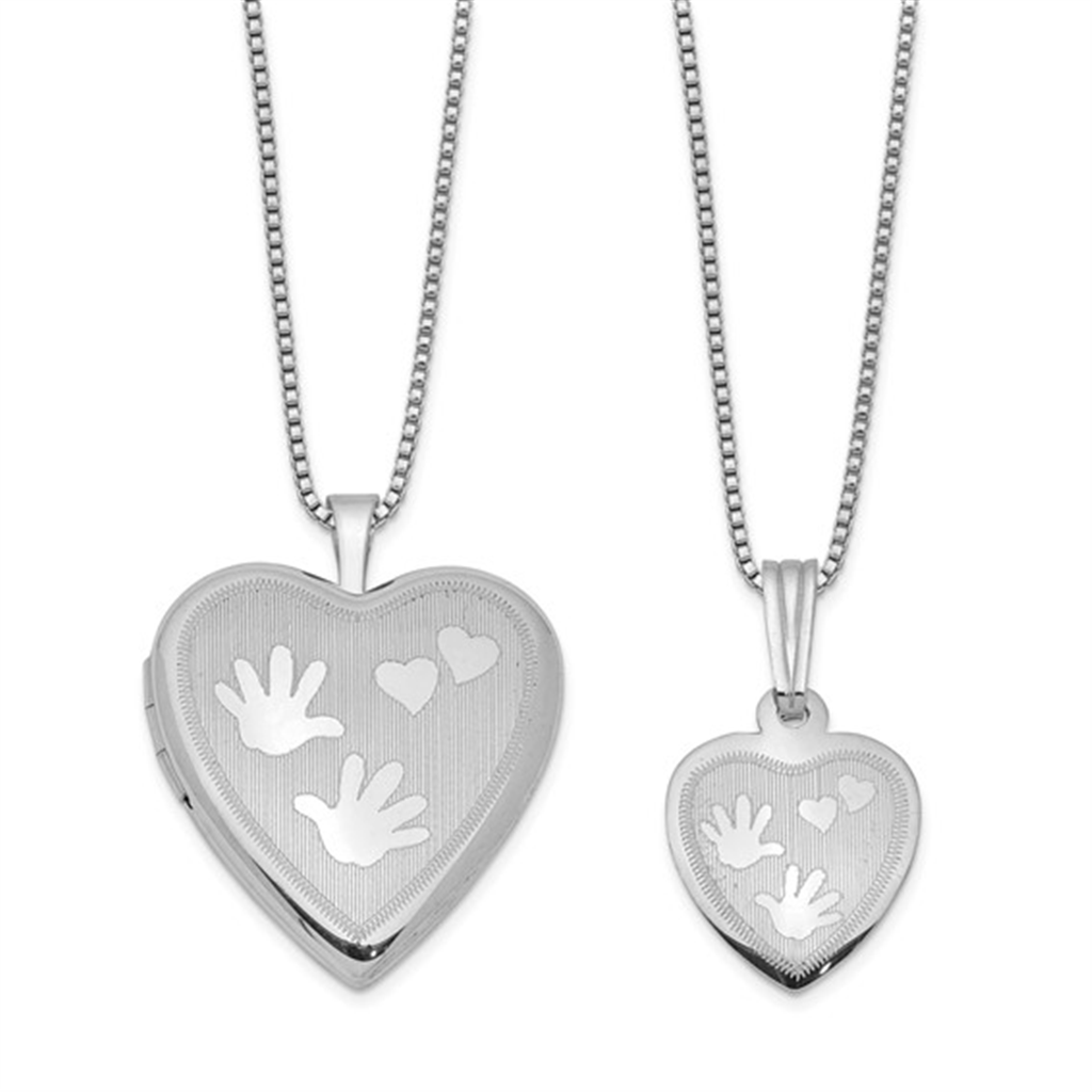 Mother/Daughter Locket Set