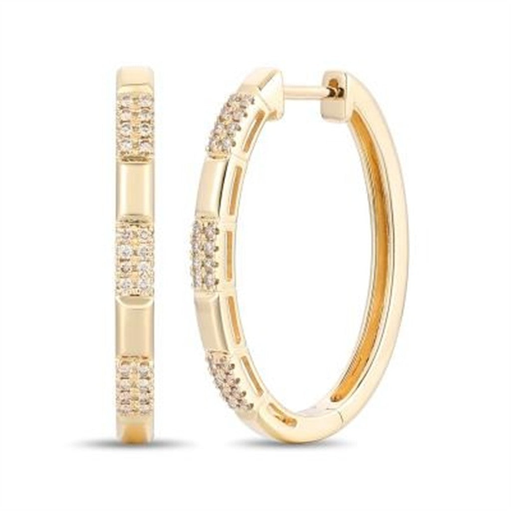 LeVian Diamond Hoops