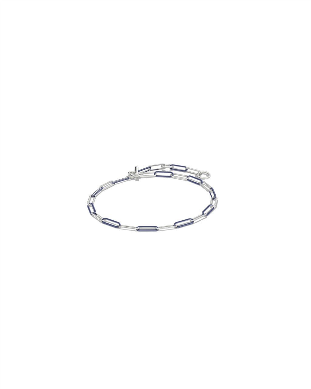 Courtney Enamel Link and Chain Bracelet