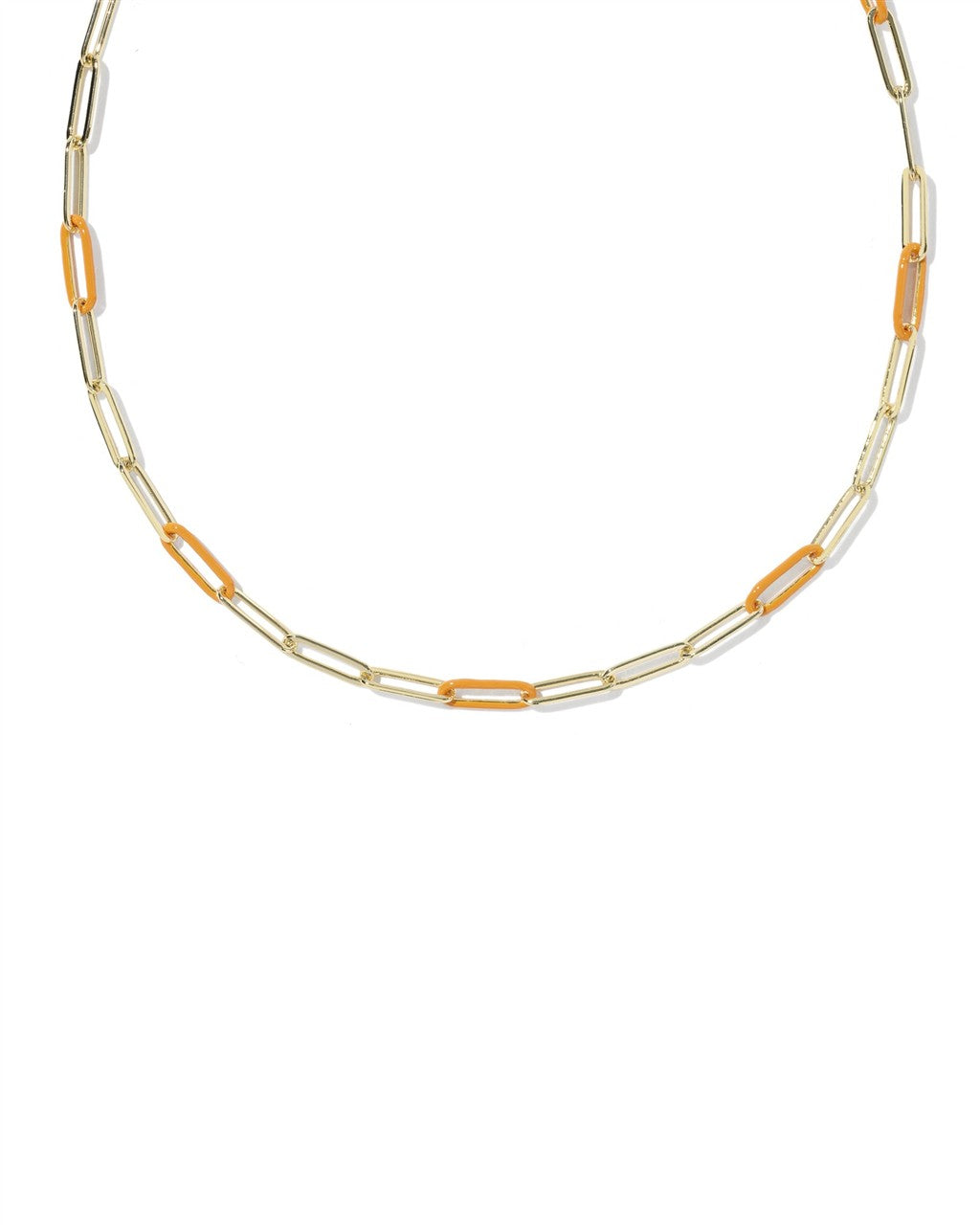 Courtney Enamel Link and Chain Necklace
