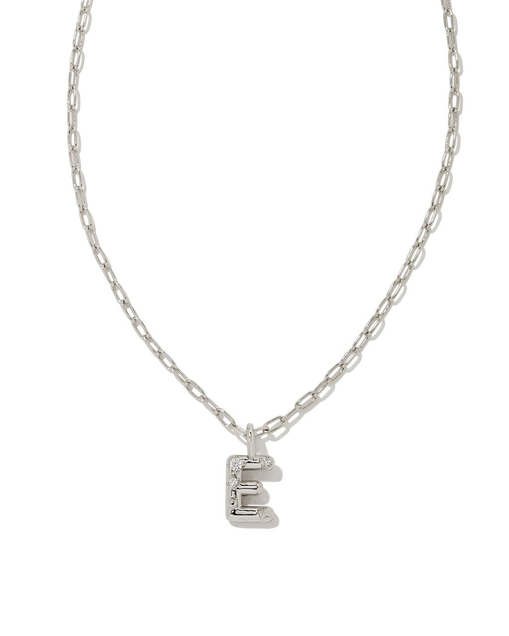 Kendra Scott Crystal Letter E Pendant Necklace
