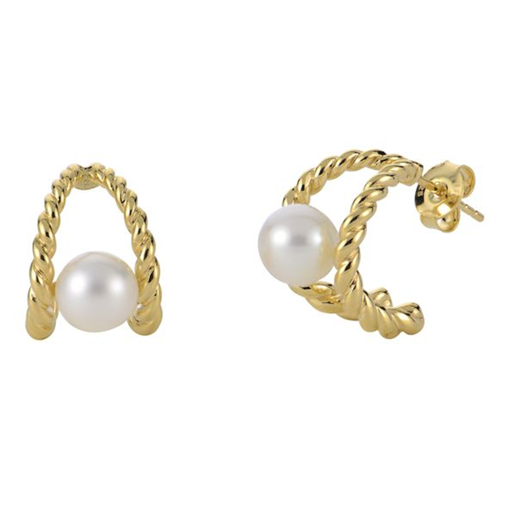 Sterling Silver Freshwater Pearl Earrings