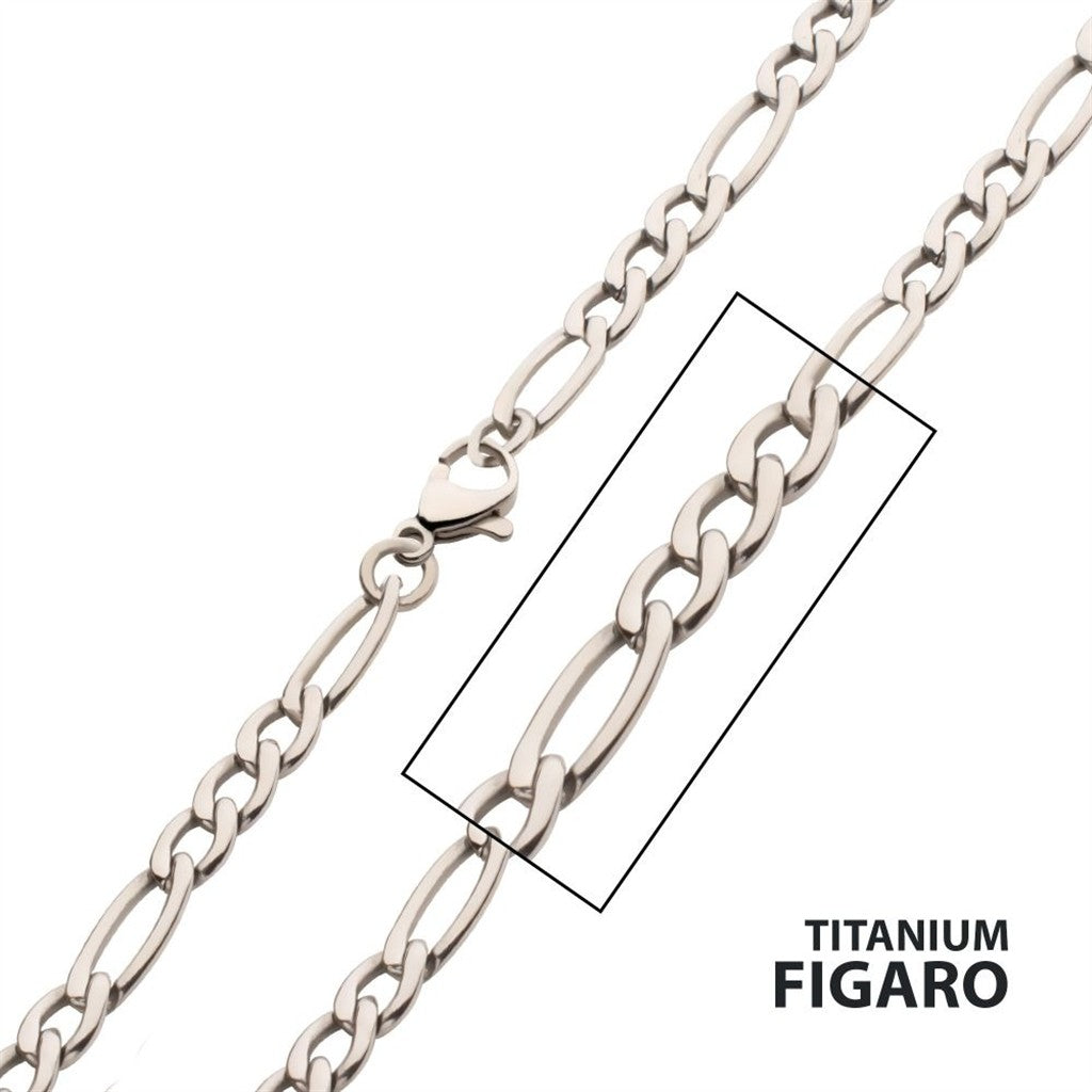 Titanium Figaro Chain Necklace