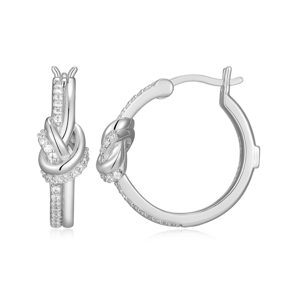 ELLE UNITY KNOT HOOP EARRINGS