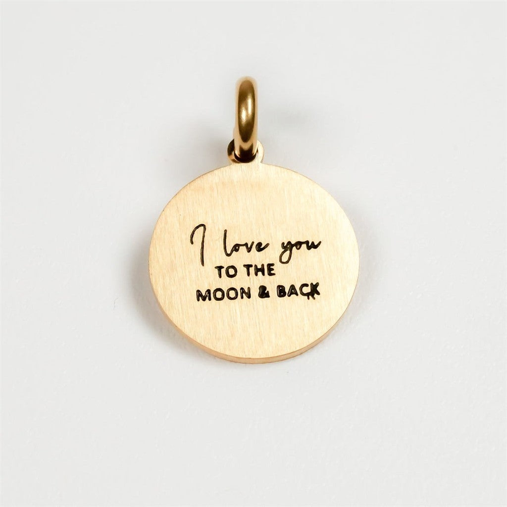 I Love You To The Moon And Back Charm