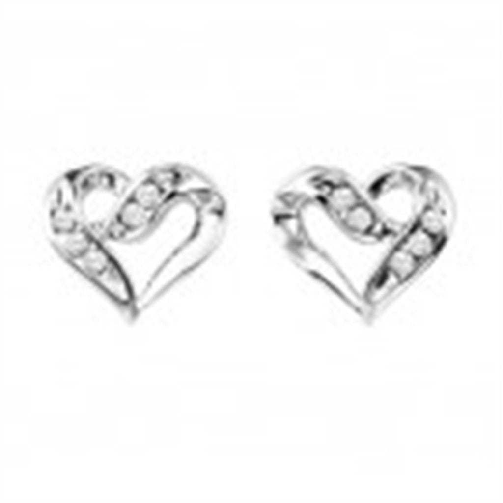 Silver Diamond Earring