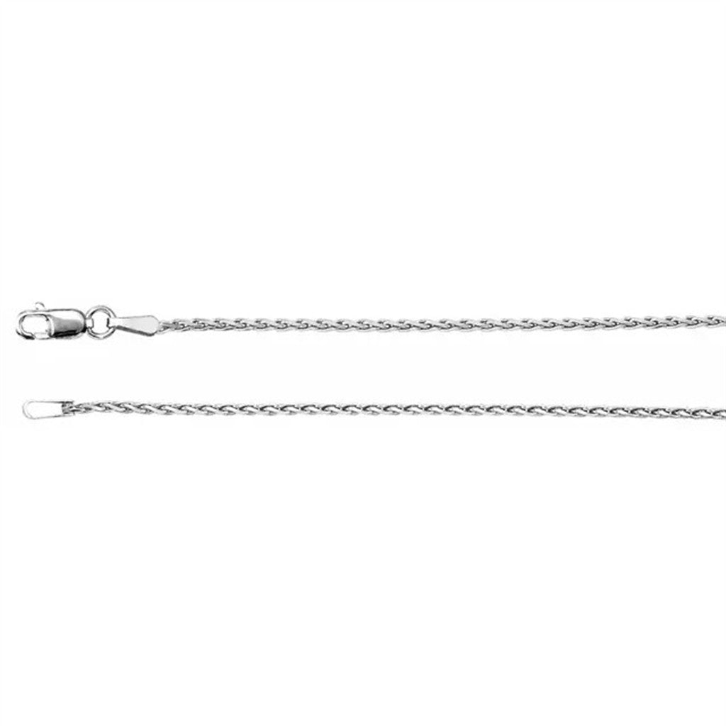 Sterling Silver Diamond-Cut Wheat Chain