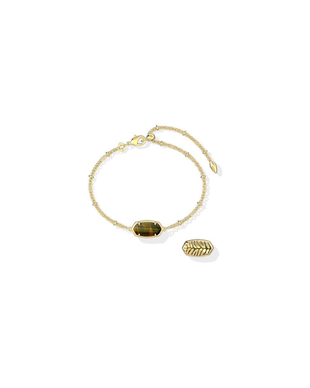 Tiger Striped Elaina Delicate Chain Bracelet
