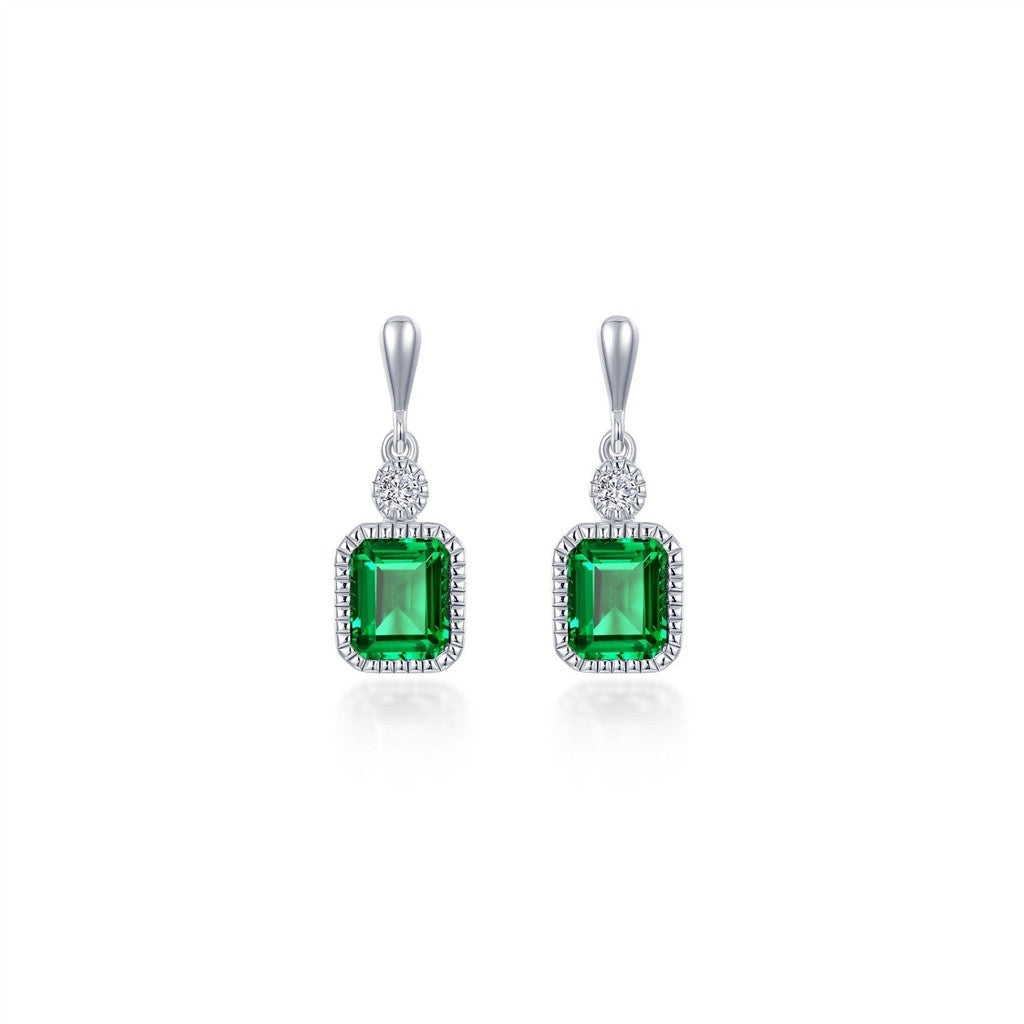 LAFONN EMERALD EARRING