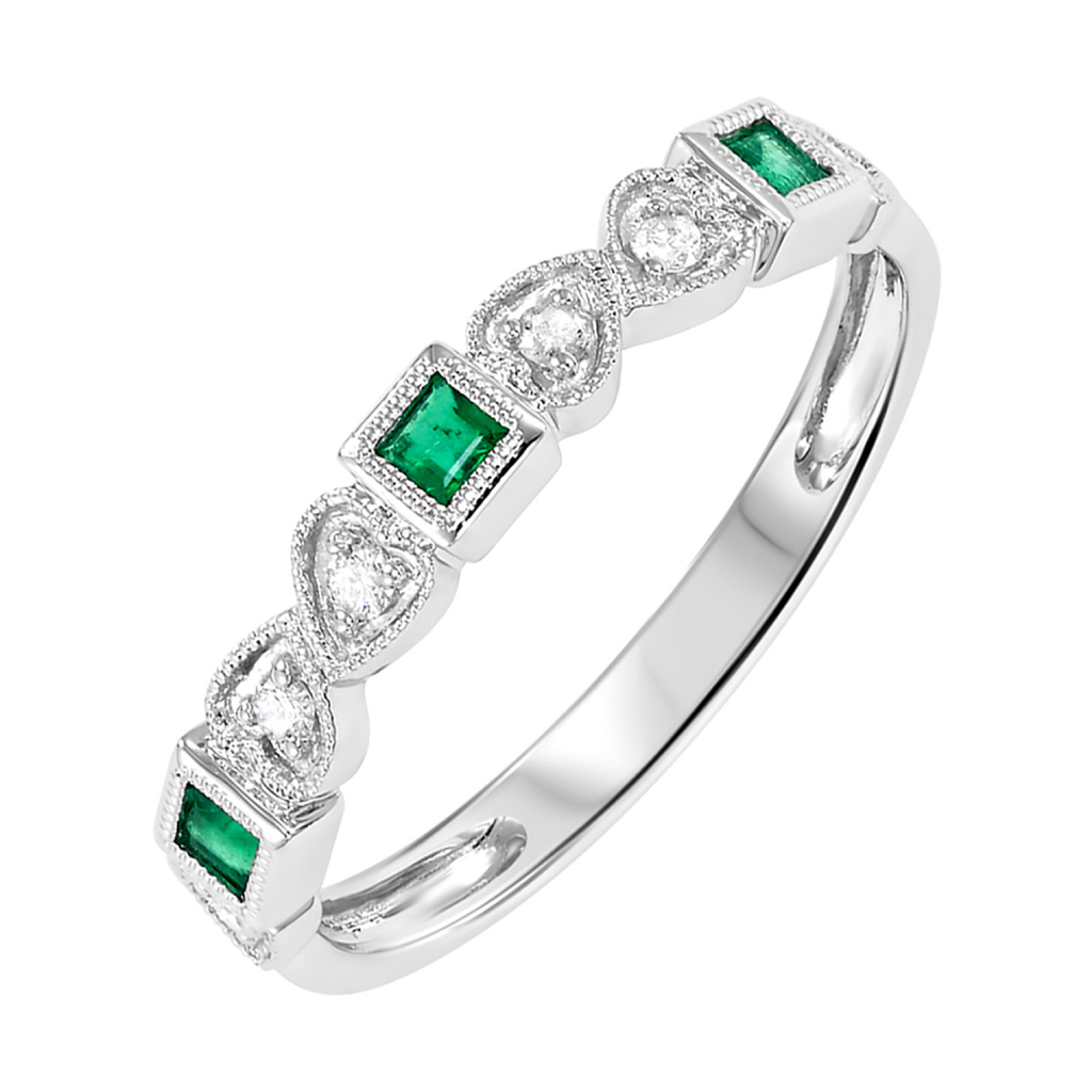 Emerald & Diamond Ring