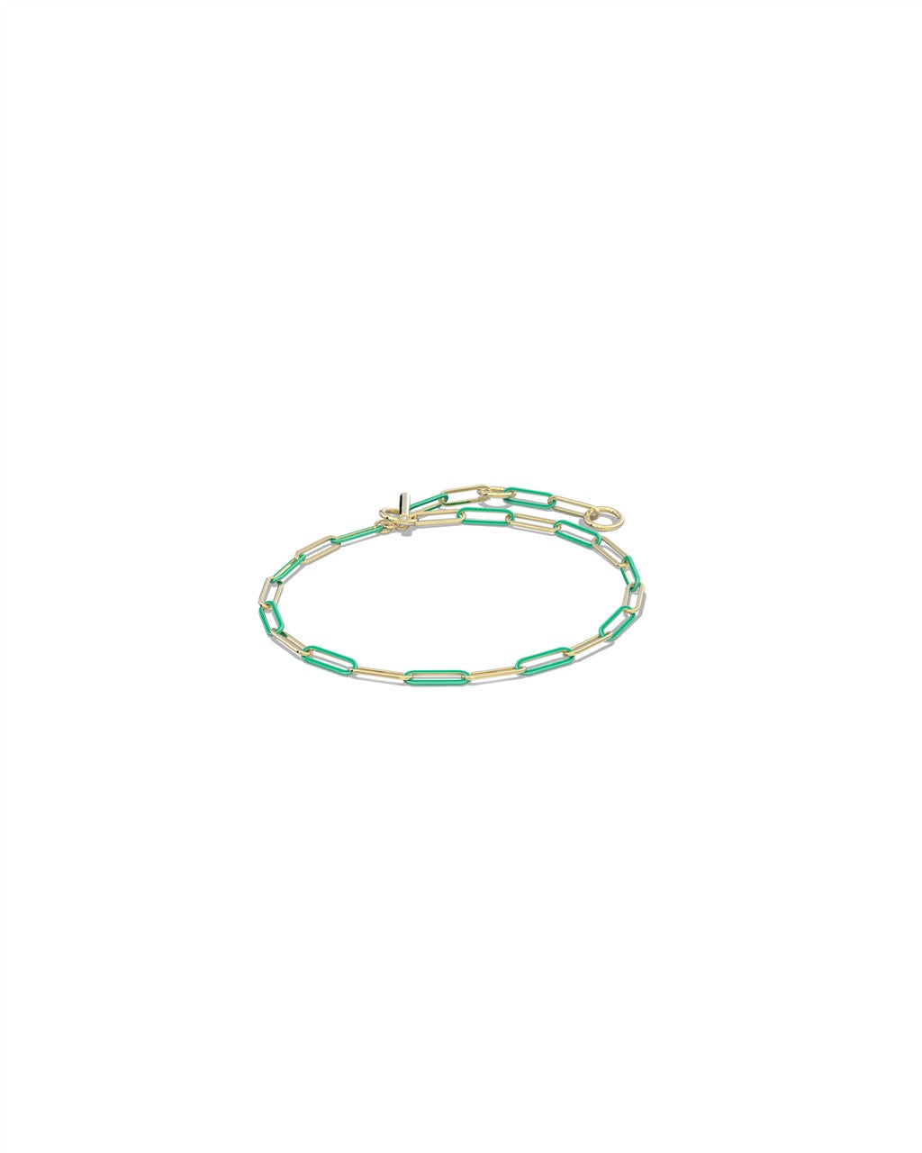 Courtney Enamel Link and Chain Bracelet