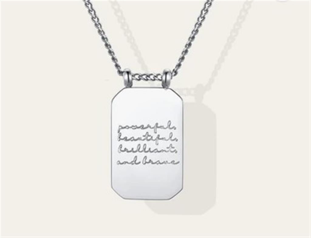Powerful, Beautiful, Brilliant, and Brave - Necklace