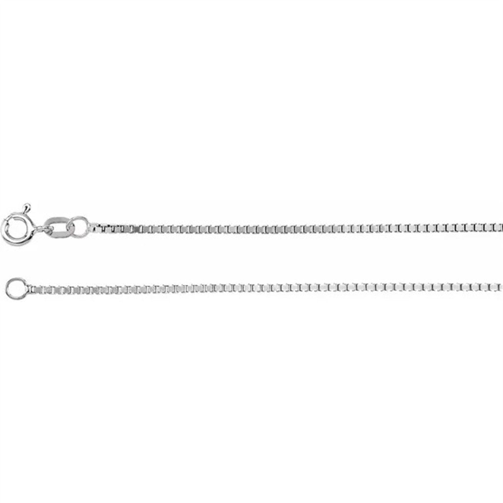 Sterling Silver Diamond Cut Box Chain