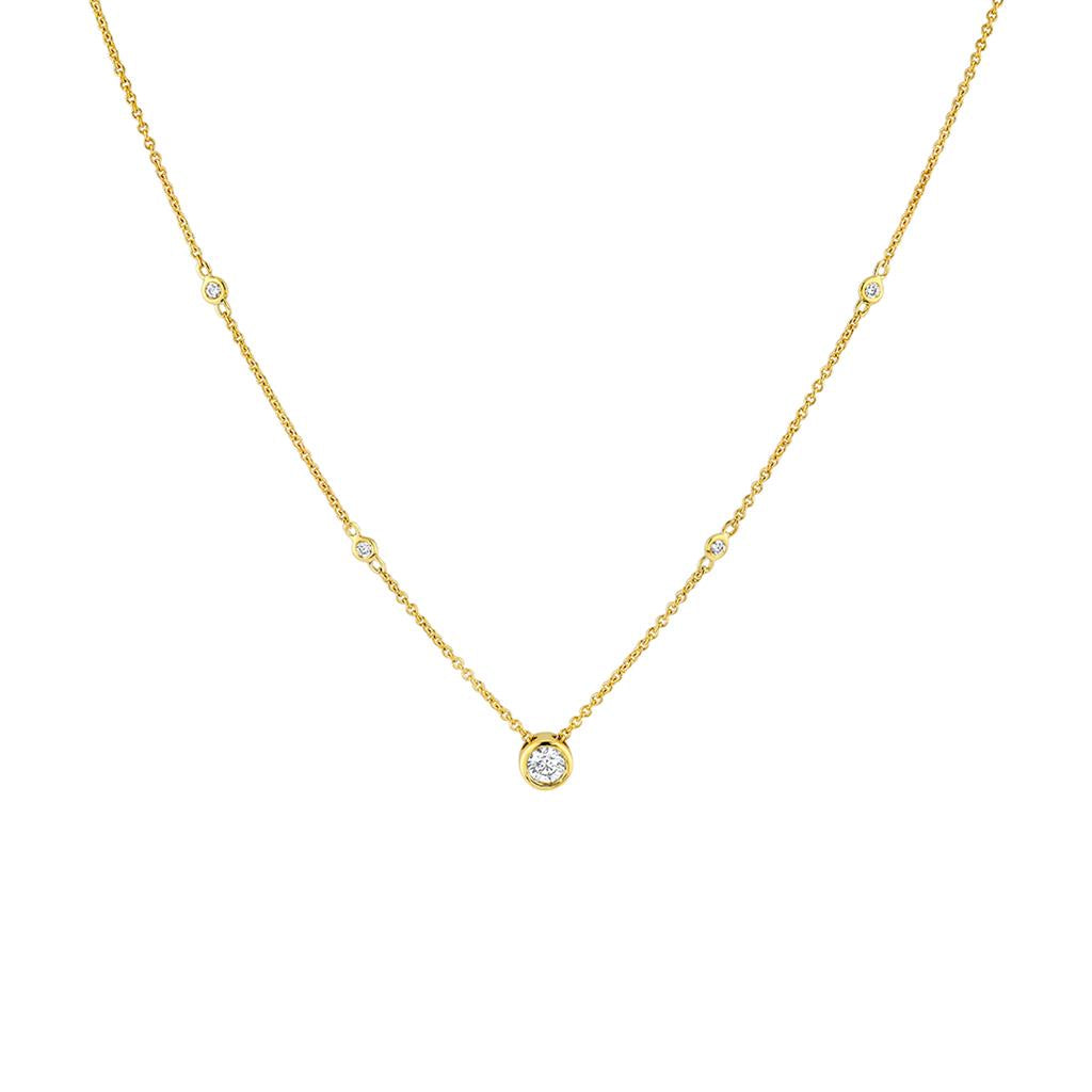 Diamond Bezel Necklace