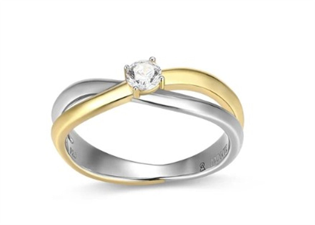 Two-Tone Crossover Ring