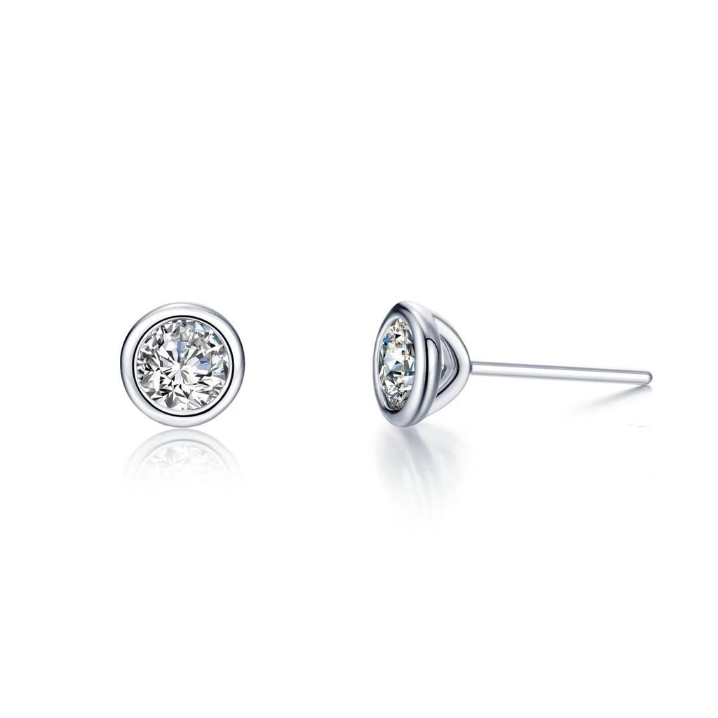 Solitaire Stud Earrings