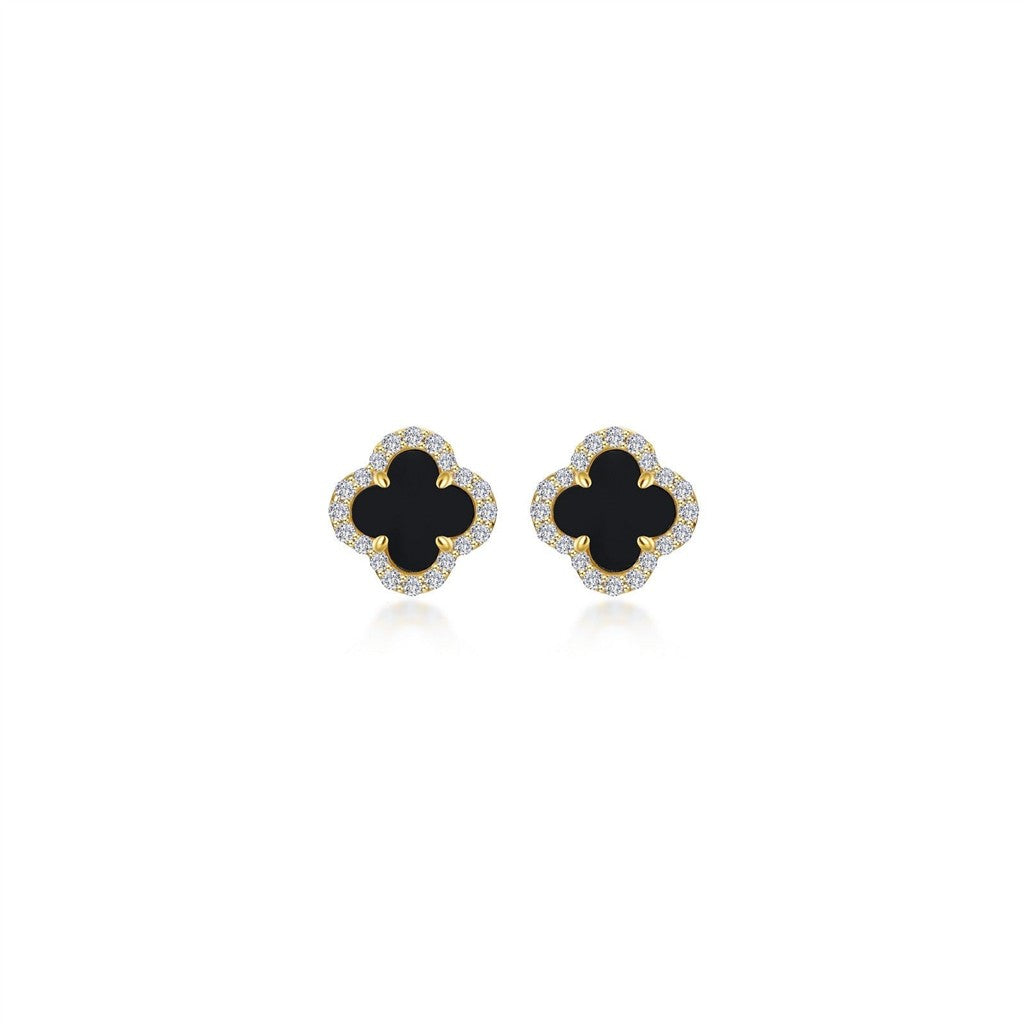 0.4 CTW Halo Stud Earrings