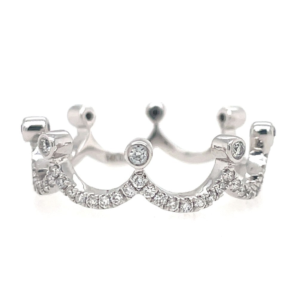 14k Diamond Stuckable Ring