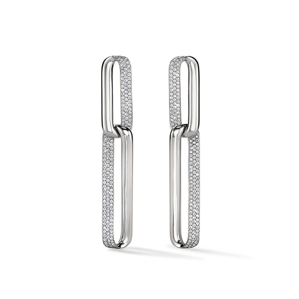 INSIDE/OUT Pave Link Earrings