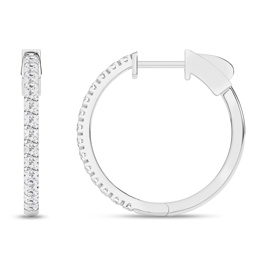 Lab Grown Diamond Hoop Earrings
