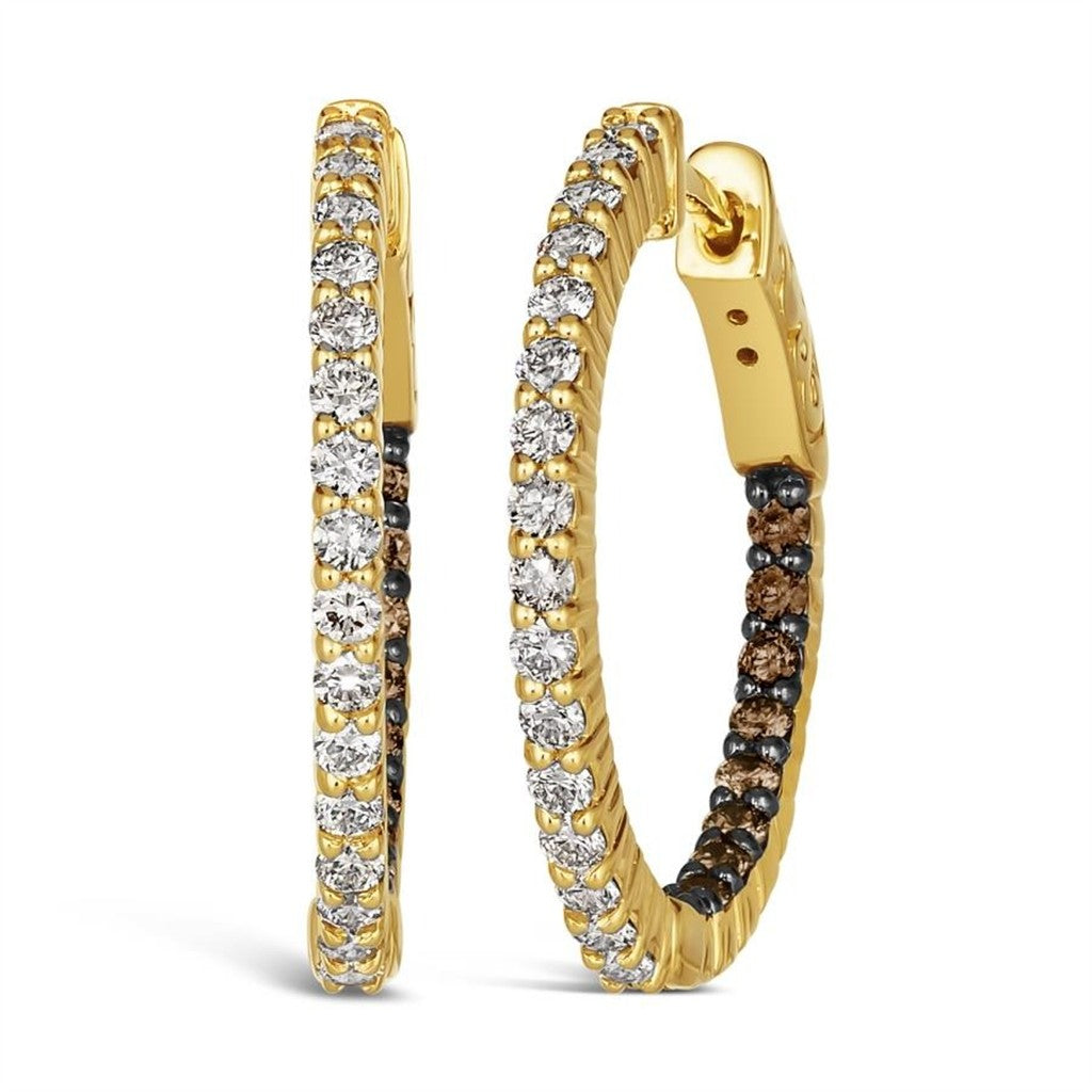 LeVian Diamond Hoops