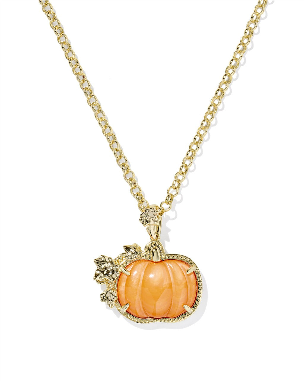 Kendra Scott Pumpkin Pendant Necklace