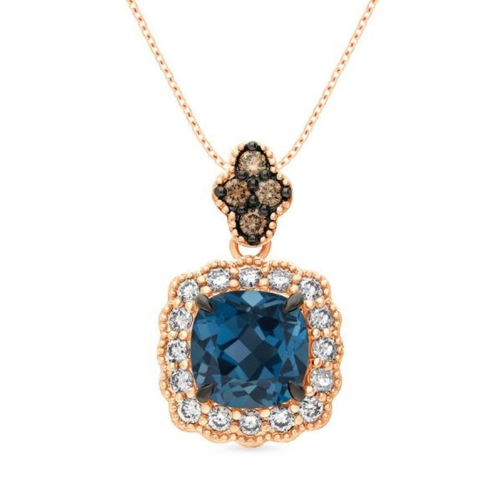 LeVian Topaz & Diamond Pendant